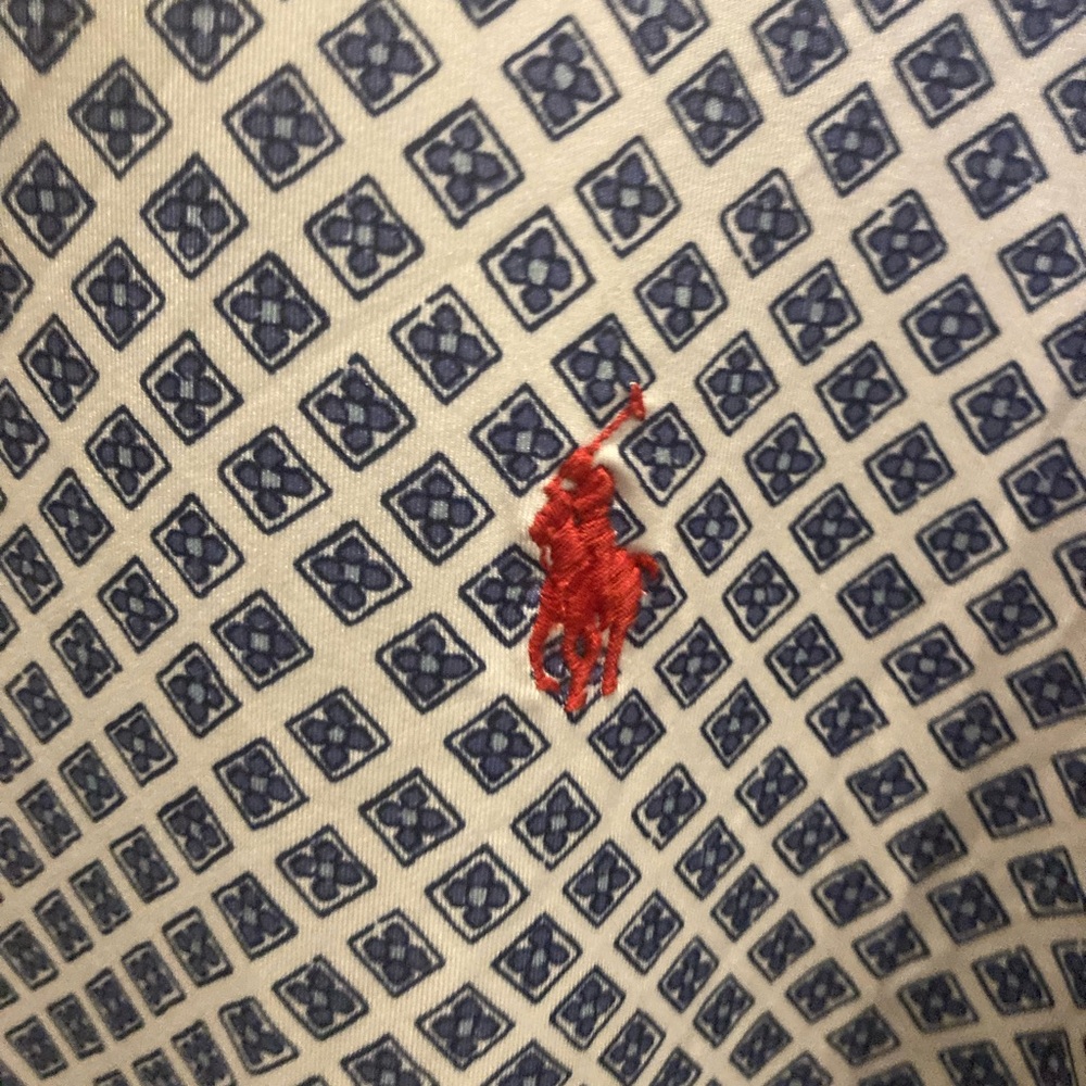 Ralph Lauren Blue and Red Polo Shirt